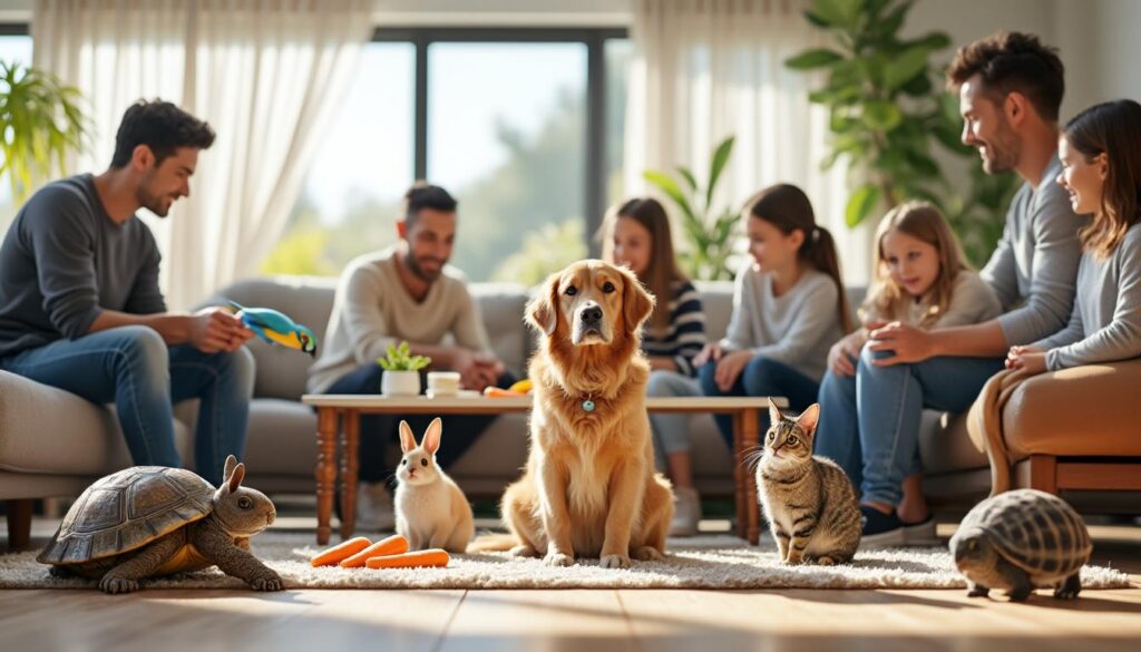 découvrez notre assurance animaux multi-espèces, une formule unique qui protège tous les animaux de votre foyer, pour une tranquillité d'esprit simplifiée et une couverture complète.