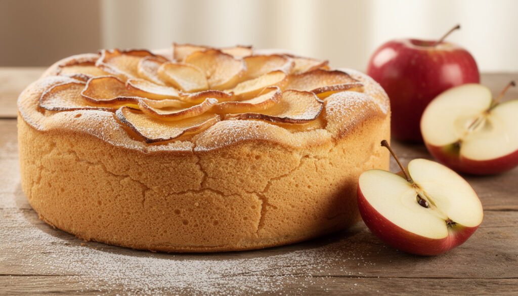 découvrez la recette traditionnelle du gâteau de savoie aux pommes, un dessert léger et moelleux parfait pour toutes les occasions.