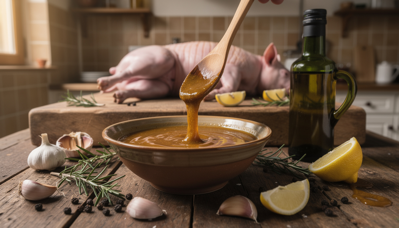 découvrez une recette simple et savoureuse de marinade maison pour cochon de lait au barbecue, parfaite pour une viande tendre et pleine de goût.