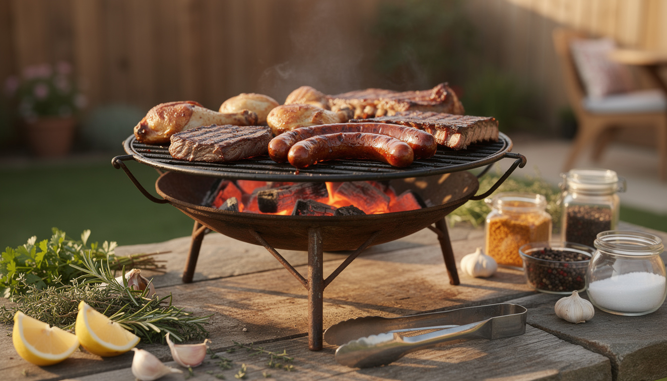 découvrez notre recette savoureuse de viande mixte au brasero, parfaite pour un repas convivial en plein air. facile à préparer et délicieuse, elle ravira tous les amateurs de barbecue.