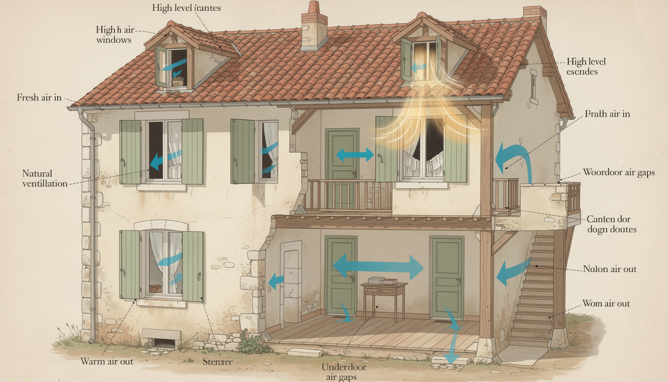 d&eacute;couvrez des solutions efficaces pour ventiler votre maison ancienne sans r&eacute;aliser de gros travaux, afin d'am&eacute;liorer l'air int&eacute;rieur et le confort.