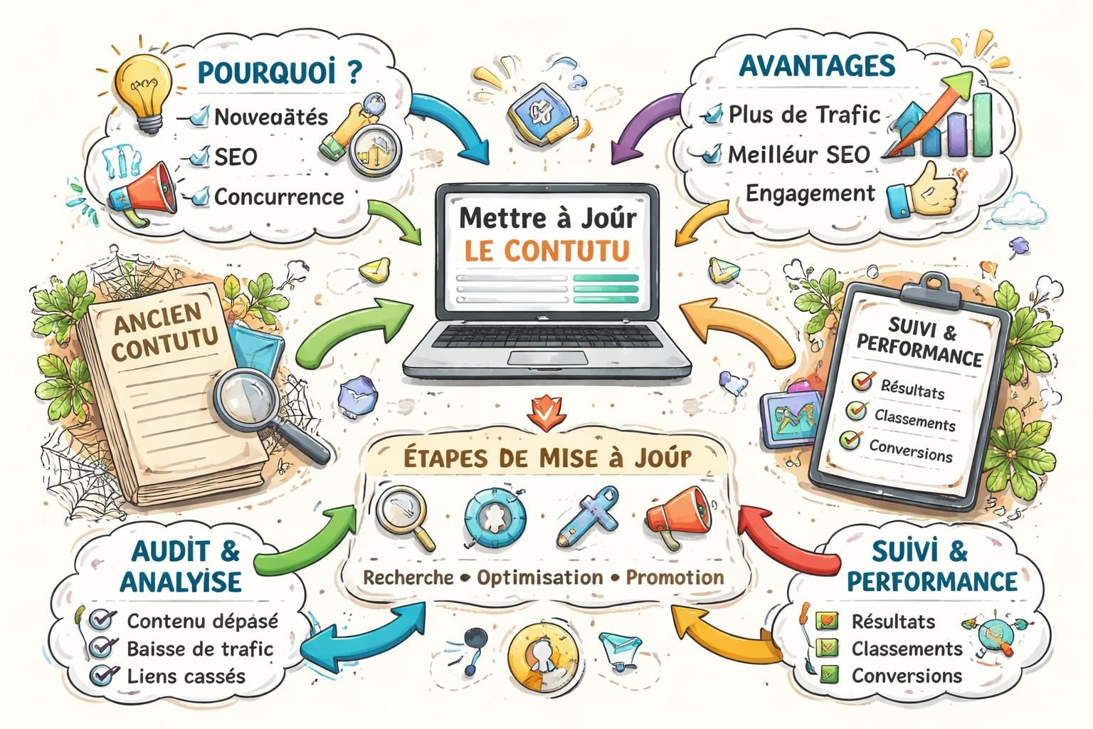 découvrez comment mettre à jour un vieux contenu efficacement sans risquer de le casser, en optimisant son référencement et sa qualité pour un meilleur impact.