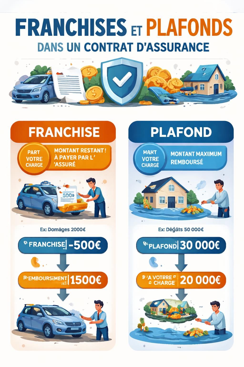 d&eacute;couvrez comment fonctionnent les franchises et plafonds dans le cadre d'une indemnisation, avec des explications claires et des exemples pratiques pour mieux comprendre vos droits.