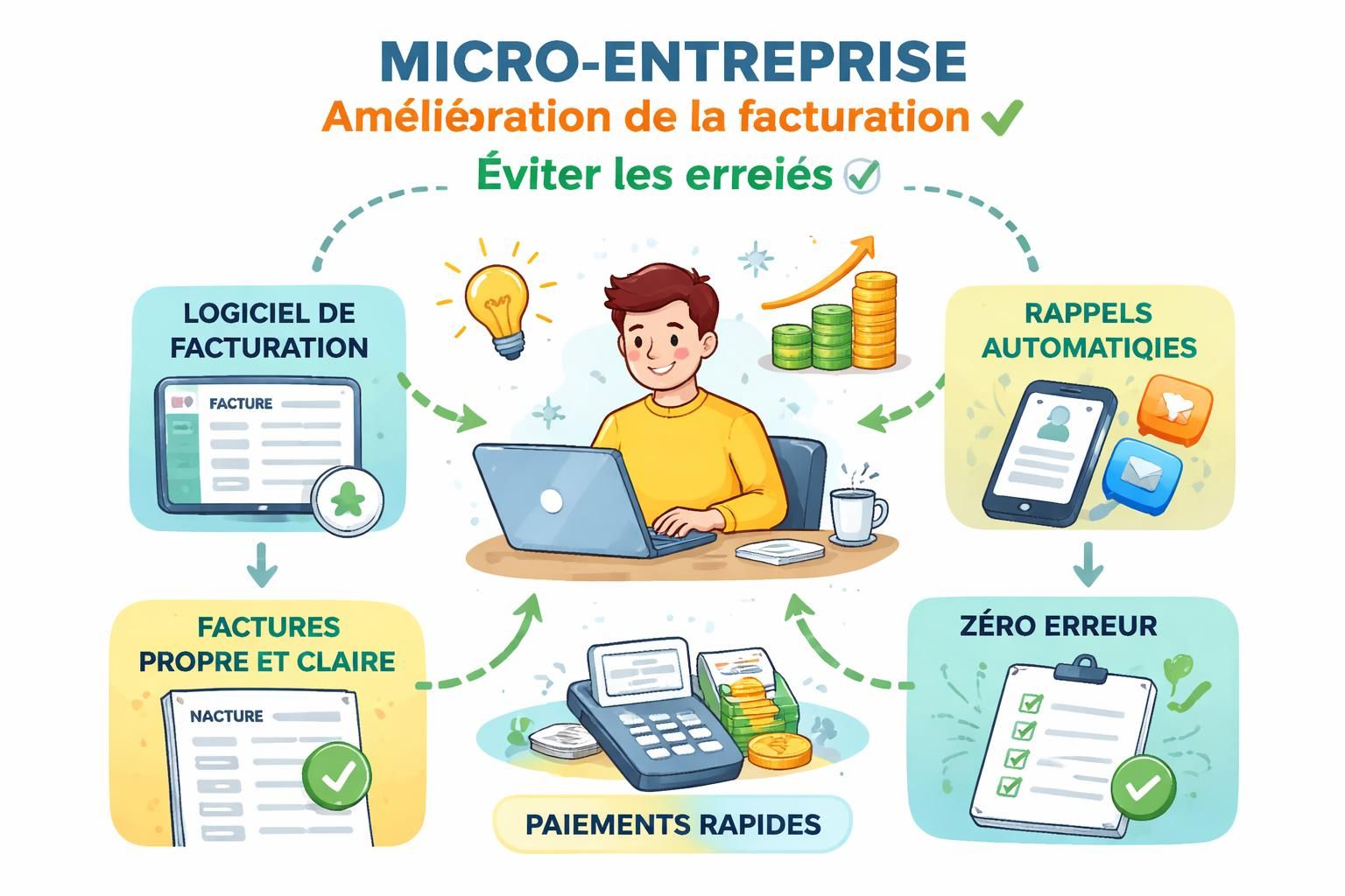d&eacute;couvrez les erreurs courantes de facturation en micro-entreprise qui peuvent entra&icirc;ner des co&ucirc;ts importants et apprenez comment les &eacute;viter pour prot&eacute;ger votre activit&eacute;.