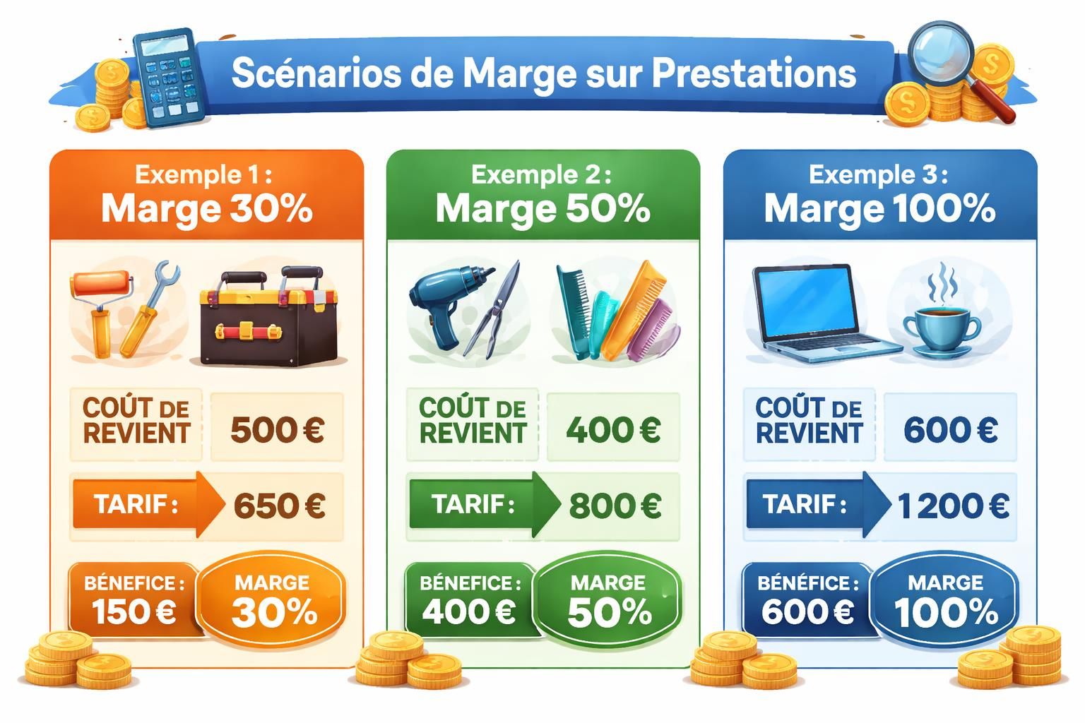 d&eacute;couvrez comment calculer correctement la marge sur une prestation pour optimiser vos b&eacute;n&eacute;fices et assurer la rentabilit&eacute; de votre activit&eacute;.