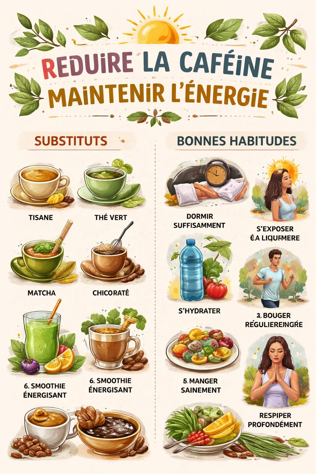 d&eacute;couvrez comment r&eacute;duire votre consommation de caf&eacute;ine sans ressentir de fatigue intense. astuces et conseils pour un sevrage en douceur et pr&eacute;server votre &eacute;nergie au quotidien.