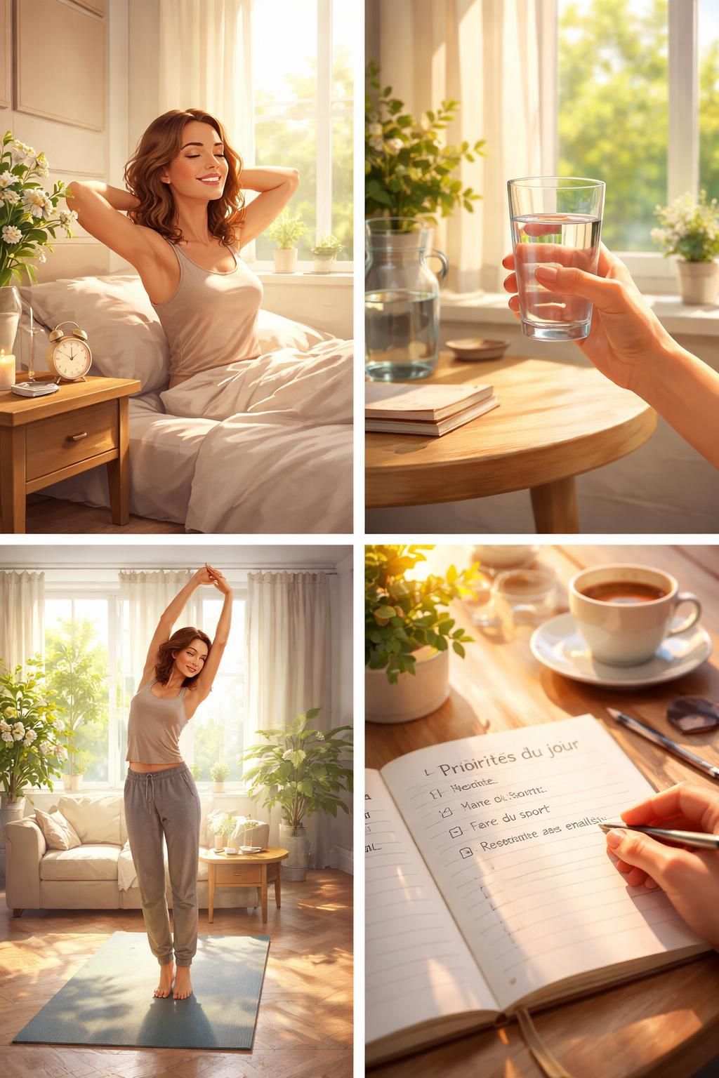 d&eacute;couvrez comment construire une routine matin efficace et durable pour bien d&eacute;marrer votre journ&eacute;e avec &eacute;nergie et motivation.